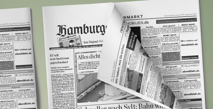 Zeitungsannonce